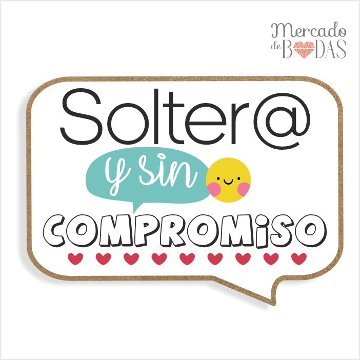 Carteles para fotos de boda motivo 3d