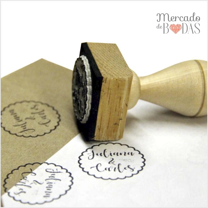 Sello personalizado para boda 2