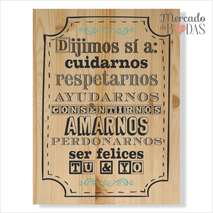cuadro dijimos si madera