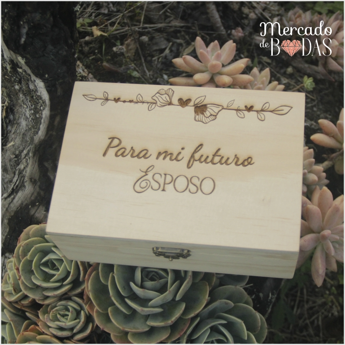 COFRE RELOJ DE COMPROMISO PARA NOVIO 1