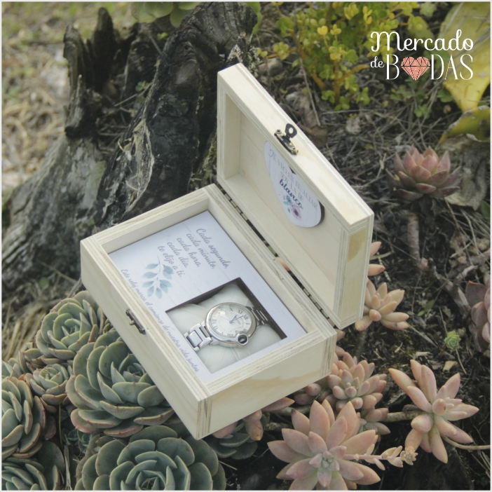 COFRE RELOJ DE COMPROMISO PARA NOVIO 4